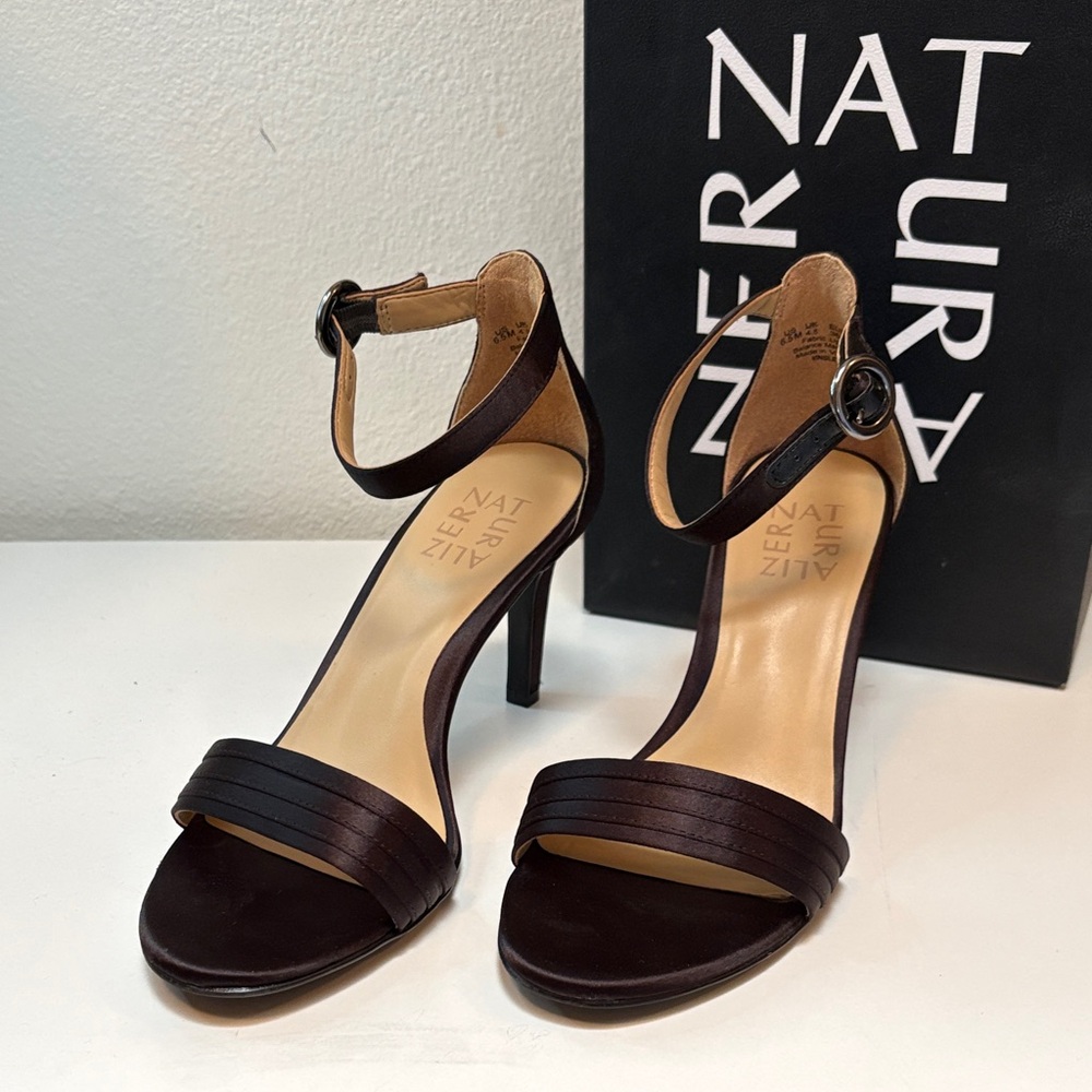 Naturalizer Black Ankle Strap Heels